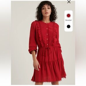 Red Flowy Lucky Brand Dress